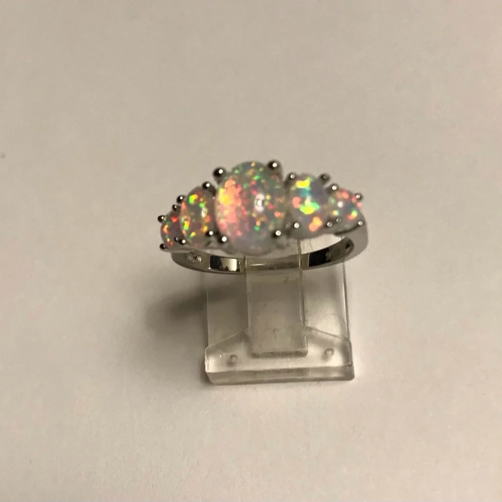 Opal 925 Sterling Silver Ring - Picture 8 of 9